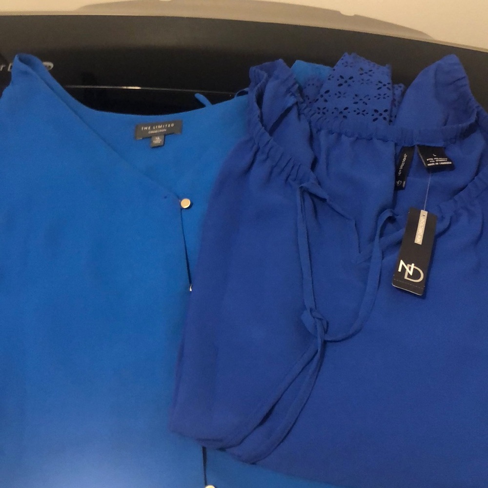 2 cold shoulder blouses . The Ltd  & new direction